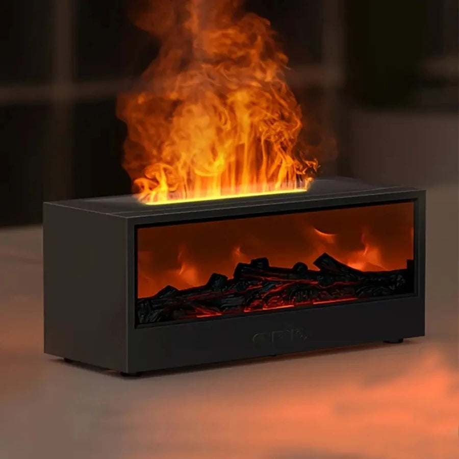 Aroma-Diffusor im Kamin-Look mit 3D-Flammeneffekt – Ansicht 6