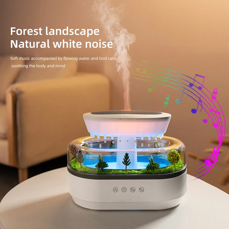 Aroma-Luftbefeuchter „Regentropfen“ mit Mini-Landschaft – Ansicht 4