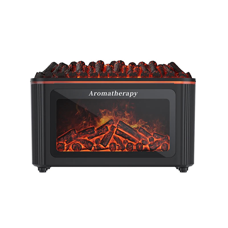 Aroma-Diffusor in Kaminholz-Optik mit Flammeneffekt – Ansicht 7