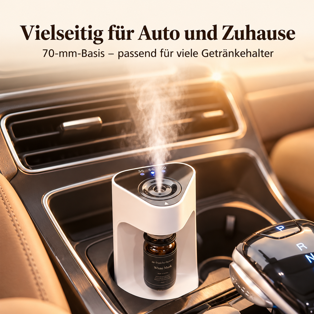 Aromadiffusor im Auto mit 70-mm-Basis